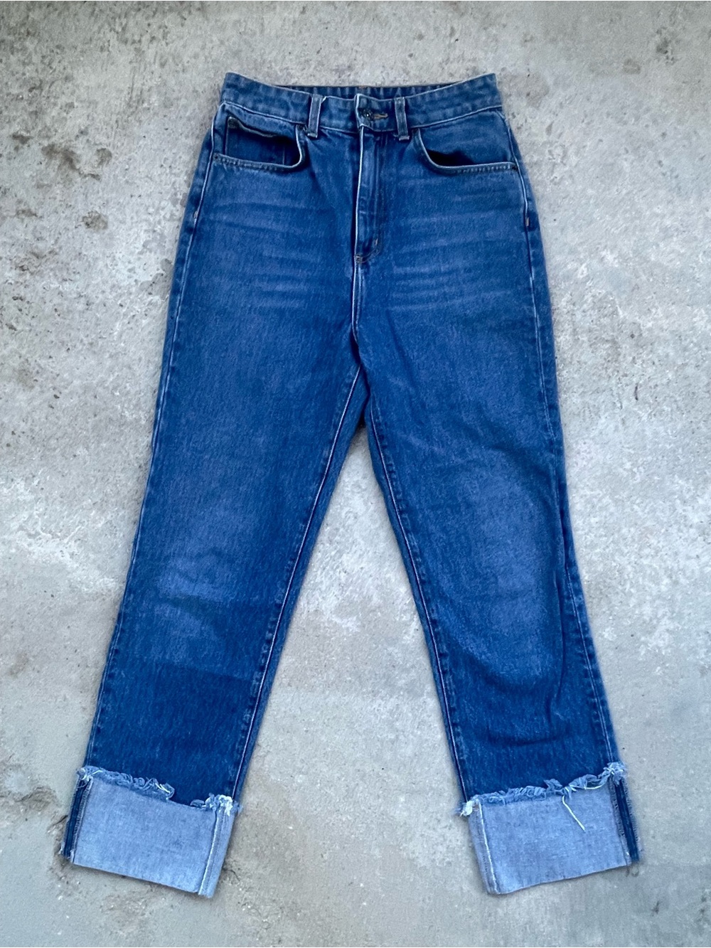 Carmar High-Rise Dark Blue retro cuff Women’s Jeans